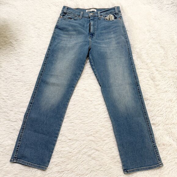Levi's Strauss Signature Heritage High Rise Straight Leg Jean in Blue Sz W30 - Picture 1 of 8